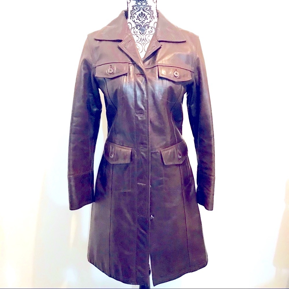 Steve Madden Distressed 1990’s Leather Jacket